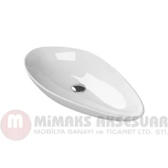 Cerastyle Turkuaz Olive Tezgah Üstü Lavabo Bataryasız (Musluksuz) 75x38