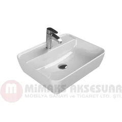 Cerastyle Turkuaz One Tezgah Üstü Lavabo 55x45