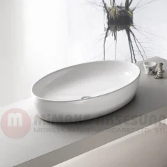 Cerastyle Turkuaz One Tezgah Üstü Lavabo (Musluksuz) 67x42cm