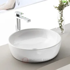 Cerastyle Turkuaz OneTezgah Üstü Lavabo (musluksuz) Çap 46cm