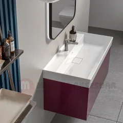 Cerastyle Turkuaz Sharp Etajerli Lavabo 80x48