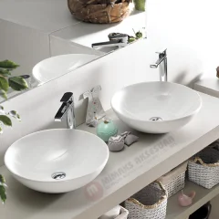 Cerastyle Turkuaz Zero Tezgah Üstü Lavabo (musluksuz) Çap 46cm