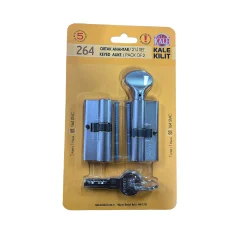 Kale Kilit 264 2'Li Set Tuzaklı Mandallı Saten Ortak Anahtar