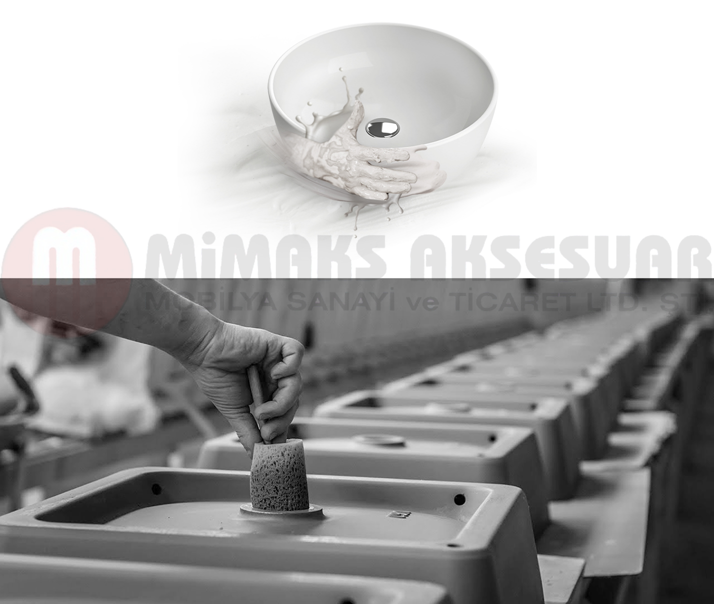 Cerastyle Turkuaz Sharp Etajerli Lavabo 80x48
