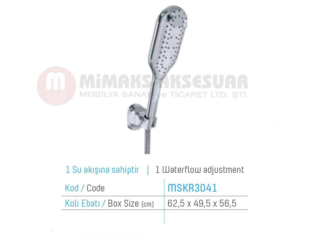 Diamond Soft Krom Mafsallı El Duşu MSKR3041